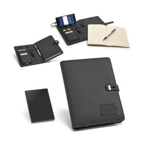 Pasta A5 com carregador portátil