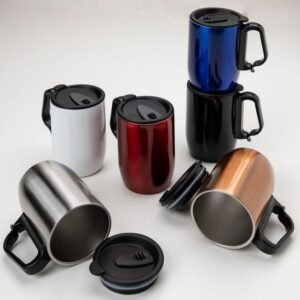 Caneca inox parede dupla 400ml