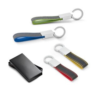 Chaveiro Couro Sintético e Metal