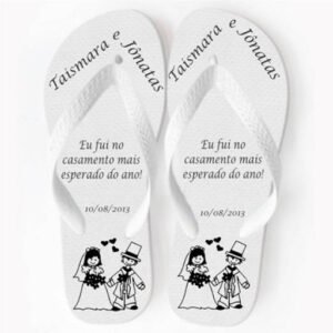 Chinelo personalizado em sublimação