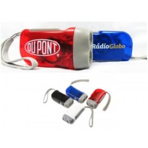 Lanterna Dínamo 3 Leds