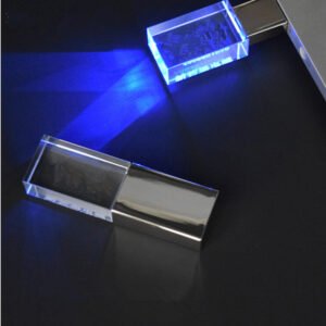 Pen drive vidro com led