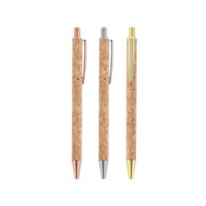 Caneta de Metal e Cortiça