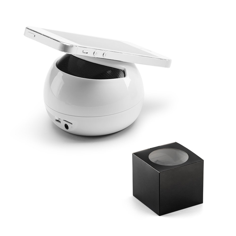 Caixa de som com microfone