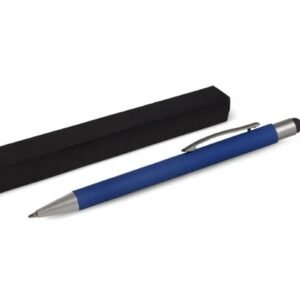 Caneta Esferográfica Em Alumínio Com Ponta Touch - Azul