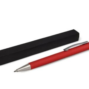 Caneta Esferográfica Em Alumínio Com Ponta Touch - Vermelha