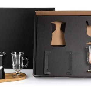 Kit Para Café Com Cafeteira Italiana - 4 Pçs