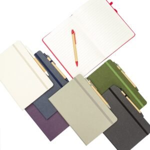 Caderneta Fibra de Arroz com Caneta