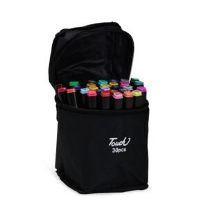 Kit Canetas Marcadoras Pontas Duplas 30 Cores