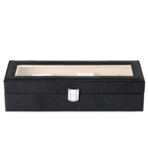 Porta-Relógios com 6 Divisórias